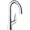 hansgrohe Talis M51 rubinetto da cucina, orientabile, 72814800, Talis M51 acciaio inox spazzolato [Rubinetteria da Cucina > Rubinetti da Cucina]