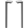 LAUFEN Space piedi per mobili da bagno, set da 2, H4112201601051, Space alluminio [Mobili da Bagno > Accessori per Mobili da Bagno]