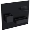 Geberit Acanto set magnetico da parete, 500649161, Acanto nero opaco/lava opaco [Accessori Bagno > Porta Oggetti]