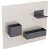 Geberit Acanto set magnetico da parete, 500649JL2, Acanto grigio sabbia opaco/lava opaco [Accessori Bagno > Porta Oggetti]