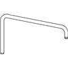 Hansa braccio doccia per sistema doccia Viva con asta scorrevole con passaggio dell'acqua, 59913810, Viva cromo [Rubinetteria Bagno > Ricambi Rubinetteria Bagno]