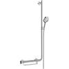 hansgrohe Raindance Select S set doccia con asta saliscendi e mensola, 3 tipi di getto, 26326000, Raindance Select S; Unica Comfort cromo [Rubinetteria Bagno > Set Doccia]