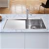 Blanco Claron lavello da cucina, 521625, 5 S-IF Claron acciaio inox satinato lucido [Lavelli da Cucina > per Base Sottolavello a partire da 50 cm]