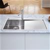 Blanco Claron lavello da cucina, 521626, 5 S-IF Claron acciaio inox satinato lucido [Lavelli da Cucina > per Base Sottolavello a partire da 50 cm]