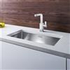 Blanco Claron lavello da cucina, 521581, 700-U Claron acciaio inox satinato lucido [Lavelli da Cucina > per Base Sottolavello a partire da 80 cm]