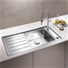 Blanco Andano lavello da cucina, 522999, XL 6 S-IF Andano acciaio inox satinato lucido [Lavelli da Cucina > per Base Sottolavello a partire da 60 cm]