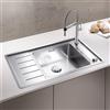 Blanco Andano lavello da cucina, 523001, XL 6 S-IF Andano acciaio inox satinato lucido [Lavelli da Cucina > per Base Sottolavello a partire da 60 cm]