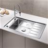 Blanco Andano lavello da cucina, 523002, XL 6 S-IF Andano acciaio inox satinato lucido [Lavelli da Cucina > per Base Sottolavello a partire da 60 cm]
