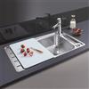 Blanco Axis lavello da cucina, 522102, III 45 S-F Axis acciaio inox satinato lucido [Lavelli da Cucina > per Base Sottolavello a partire da 45 cm]