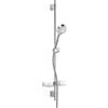 Hansa Basicjet set doccia con asta saliscendi e mensola, 3 tipi di getto, 44670133, Basicjet cromo [Rubinetteria Bagno > Set Doccia]
