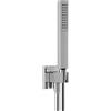 Herzbach Living Spa set doccia con presa d'acqua e supporto, 1 tipo di getto, 11.630422.2.01, Living Spa cromo [Rubinetteria Bagno > Set Doccia]