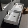 Scarabeo Teorema 2.0 lavabo doppio, 5116BK, Teorema 2.0 bianco [Lavabi > Lavabi Doppi]