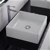 Scarabeo Teorema lavabo da appoggio, 8031BK, Teorema bianco [Lavabi > Lavabi da Appoggio]