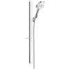 hansgrohe Raindance Select S set doccia con asta saliscendi e mensola, 3 tipi di getto, 27648400, Raindance Select S bianco/cromo [Rubinetteria Bagno > Set Doccia]