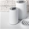 Decor Walther STONE porta oggetti, 0971355, DMD M STONE bianco opaco/acciaio inox opaco [Accessori Bagno > Porta Oggetti]