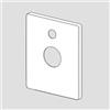 Hansa rosetta per gruppo vasca monocomando da incasso Twist con deviatore 89849085, 59914327, Twist cromo [Rubinetteria Bagno > Ricambi Rubinetteria Bagno]