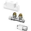 Buderus T/Uni-SH blocco rubinetto a valvola, con testa termostatica, 7747403821, T/Uni-SH cromo [Raccordi per riscaldamento]
