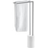 Decor Walther STONE portasciugamani da terra, 0971755, HT 2 STONE bianco opaco/acciaio inox opaco [Accessori Bagno > Portasciugamani]