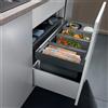 Blanco Flexon II sistema separazione rifiuti, per mobile da 90 cm, 521475, Low 90/4 Flexon II nero/antracite [Portarifiuti > Portarifiuti]