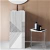 Kartell LAUFEN lavabo freestanding da pavimento, H811331D011111, Kartell LAUFEN bianco/grigio [Lavabi > Lavabi a Pavimento]
