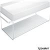 Duravit inserto in vetro per consolle in metallo per lavabi DuraSquare, 0099678200, DuraSquare bianco/nero [Mobili da Bagno > Accessori per Mobili da Bagno]