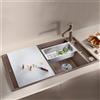 Blanco Axia lavello da cucina, 523224, III 5 S Axia caffè opaco [Lavelli da Cucina > per Base Sottolavello a partire da 50 cm]