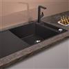 Blanco Axia lavello da cucina, 523527, III XL 6 S-F Axia grigio roccia opaco [Lavelli da Cucina > per Base Sottolavello a partire da 60 cm]