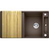 Blanco Axia lavello da cucina, 523230, III 5 S-F Axia caffè opaco [Lavelli da Cucina > per Base Sottolavello a partire da 50 cm]