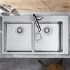 hansgrohe S71 lavello da cucina, 43303800, S711-F765 S71 acciaio inox spazzolato [Lavelli da Cucina > per Base Sottolavello a partire da 90 cm]