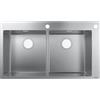 hansgrohe S71 lavello da cucina, 43311800, S712-F765 S71 acciaio inox spazzolato [Lavelli da Cucina > per Base Sottolavello a partire da 90 cm]