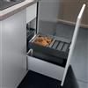 Blanco Flexon II sistema separazione rifiuti, per mobile da 30 cm, 521467, 30/2 Flexon II nero/antracite [Portarifiuti > Portarifiuti]