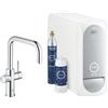 Grohe Blue Home rubinetto da cucina, con sistema di filtraggio, orientabile, 31456001, Blue Home cromo [Rubinetti da Cucina]