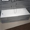 Riho Miami vasca da bagno rettangolare, con troppopieno rotondo L: 180 La: 80 cm, B061001005, Miami bianco [Vasche da Bagno > Vasche da Bagno Rettangolari]