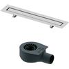 TECE drainline corpo incasso per canalina doccia DN 70, 651500+650000, drainline [Canaline Doccia e Scarichi Bagno > Canaline Doccia]