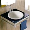 Scarabeo In-Out lavabo da incasso, 8021BK, In-Out bianco [Lavabi > Lavabi da Incasso]