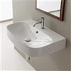 Scarabeo Moon lavabo sospeso, 5509BK, Moon bianco [Lavabi > Lavabi Sospesi]