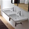 Scarabeo ML lavabo doppio, 3006BK, ML bianco [Lavabi > Lavabi Doppi]