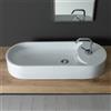 Scarabeo Seventy lavabo da appoggio, 8095BK, Seventy bianco [Lavabi > Lavabi da Appoggio]
