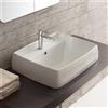 Scarabeo Arco lavabo da incasso, 1001BK, Arco bianco [Lavabi > Lavabi da Incasso]