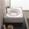 Scarabeo Fuji lavabo sospeso, 6003BK, Fuji bianco [Lavabi > Lavabi Sospesi]