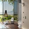 Bossini Syncro soffione doccia, 3 tipi di getto, I00590000075005, Syncro acciaio inox spazzolato [Rubinetteria Bagno > Soffioni Doccia]