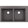 hansgrohe S51 lavello da cucina, 43316290, S510-F770 S51 grigio pietra [Lavelli da Cucina > per Base Sottolavello a partire da 90 cm]
