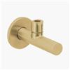 Herzbach Design iX valvola ad angolo PVD, 1/2" x 3/8", 21.954780.1.41, Design iX PVD brass steel [Rubinetteria Bagno > Rubinetti Filtro]