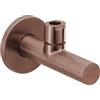 Herzbach Design iX valvola ad angolo PVD, 1/2" x 3/8", 21.954780.1.39, Design iX PVD copper steel [Rubinetteria Bagno > Rubinetti Filtro]
