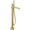 Herzbach Design iX PVD rubinetto vasca a pavimento, miscelatore monocomando, 21.132055.2.41, Design iX PVD brass steel [Rubinetteria Bagno > Rubinetteria Vasca]