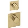 Herzbach Logic XL termostatico, per vasca e doccia, 21.521015.1.41, Logic XL brass steel [Rubinetteria Bagno > Rubinetteria Doccia]