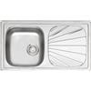 Reginox Beta lavello da cucina, R16756, 10 BAP OKG Beta acciaio inox levigato [Lavelli da Cucina > per Base Sottolavello a partire da 45 cm]