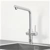 Grohe Blue Professional rubinetto da cucina con sistema di filtraggio, con SodaSystem e sistema di filtraggio, orientabile, 31347003, Blue Professional cromo [Rubinetti da cucina con sistema di acqua potabile > Rubinetti per acqua potabile con filtro / …