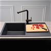 Reginox Amsterdam lavello da cucina, R30929, 10 Amsterdam nero metallico [Lavelli da Cucina > per Base Sottolavello a partire da 60 cm]