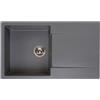 Reginox Amsterdam lavello da cucina, R30936, 10 Amsterdam grigio metallico [Lavelli da Cucina > per Base Sottolavello a partire da 60 cm]